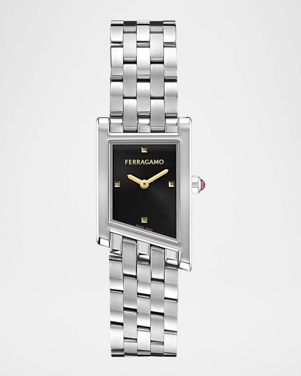Ferragamo Asymetrique 22X36MM Stainless Steel Bracelet Watch
